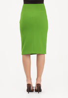 ELISABETTA FRANCHI Gonna midi verde da donna con dettagli logo GO14761E2 EV3 ELISABETTA FRANCHI 