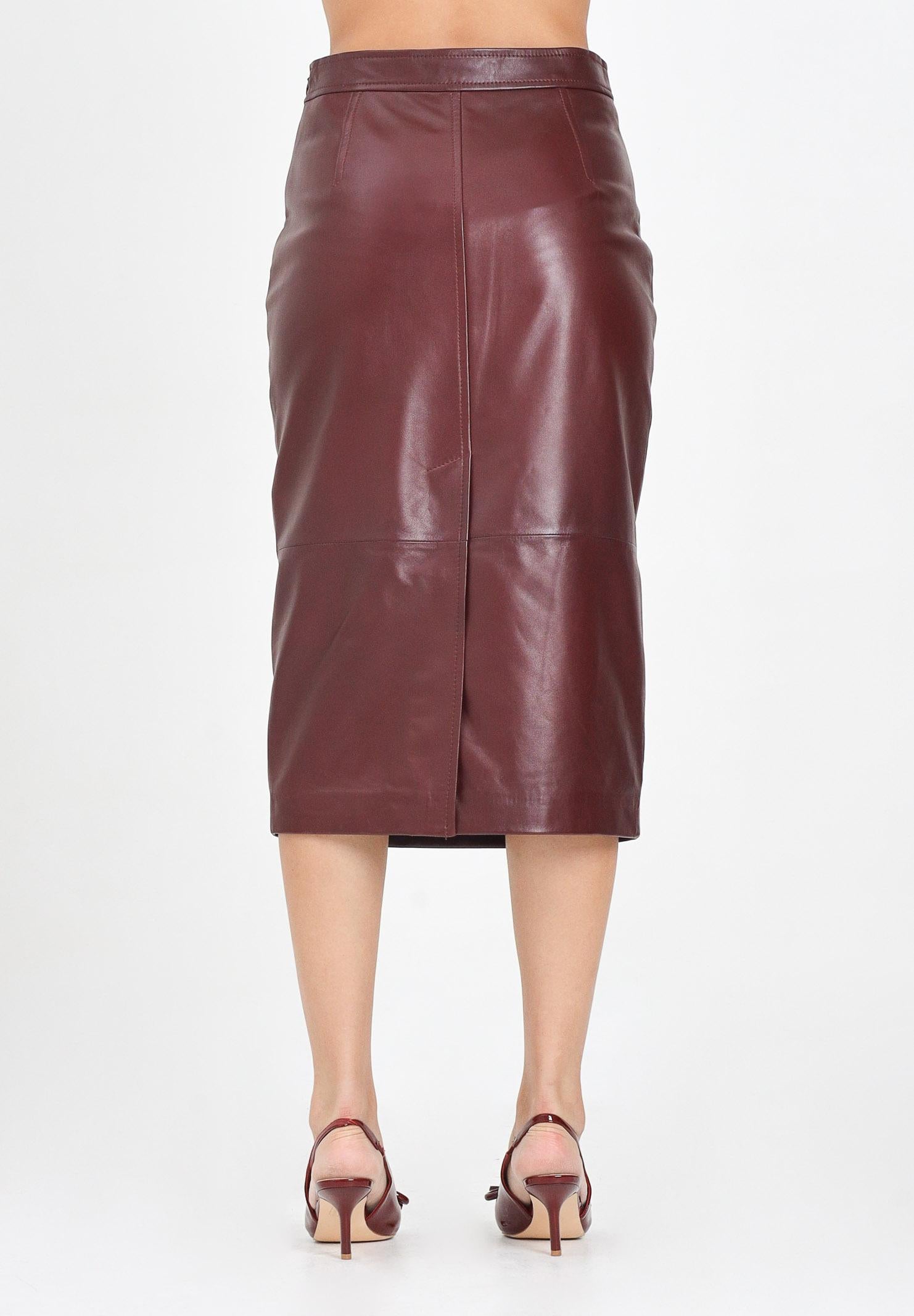MAX MARA Gonna a tubino TAIGA bordeaux - Donna