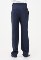 PATRIZIA PEPE Pantalone elegante blu da uomo con cintura alta 5P0557A1WK C166 PATRIZIA PEPE 