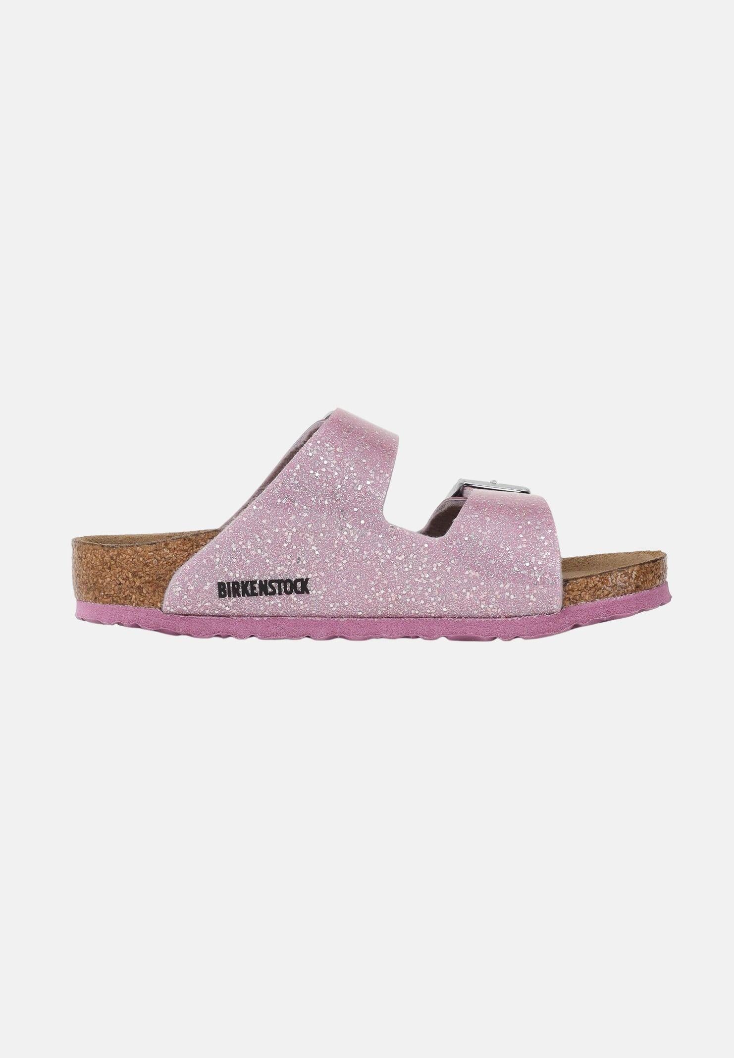 BIRKENSTOCK Ciabatte Arizona rosa da bambina con strass 1031766 . BIRKENSTOCK 