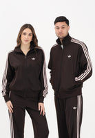 ADIDAS ORIGINALS Felpa con zip Firebird marrone e rosa per uomo e donna KD8309 . ADIDAS ORIGINALS 