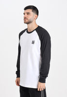 ADIDAS ORIGINALS T-shirt a manica lunga GRAPHIC bianca e nera da uomo JW0164  ADIDAS ORIGINALS 