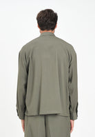 I'M BRIAN Camicia a manica lunga verde militare da uomo CA3442 013 I'M BRIAN 