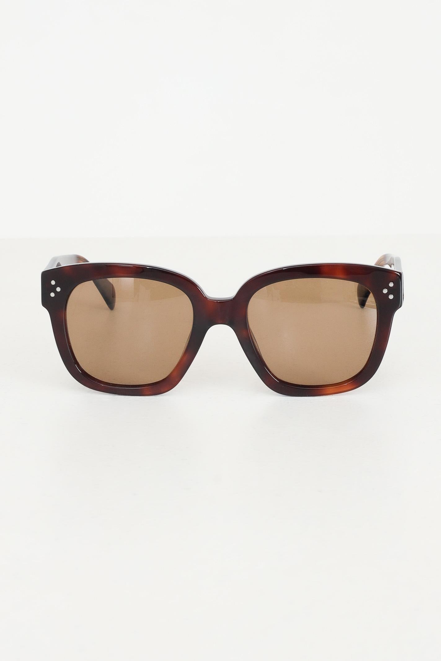 CRISTIAN LEROY Occhiali da sole marroni da donna con montatura in acetato tartarugato 700203 02 CRISTIAN LEROY 