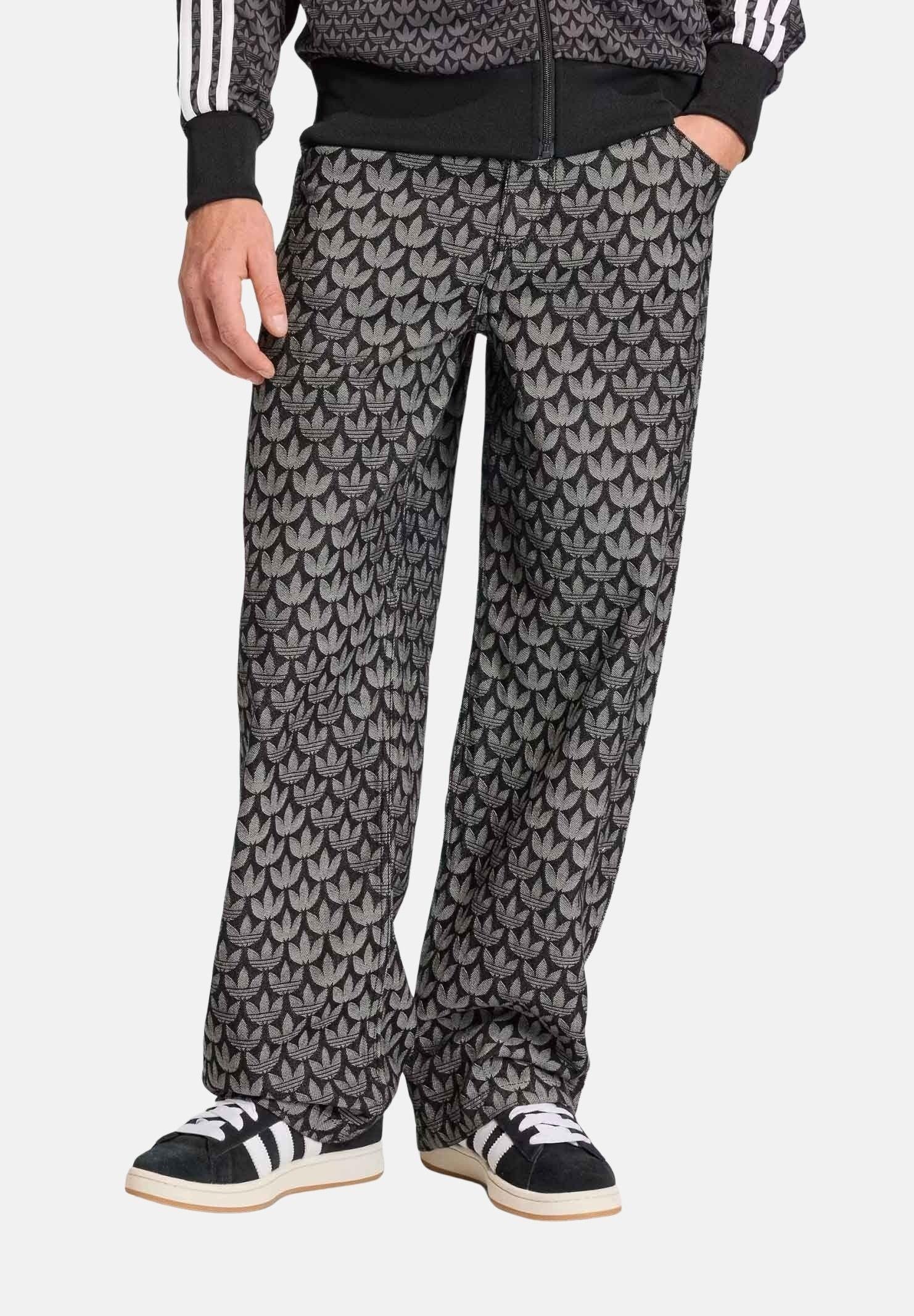 ADIDAS ORGINALS Jeans DENIM LOOSE MONOGRAM in denim nero da uomo KC6380 . ADIDAS ORIGINALS 