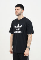 T-shirt a manica corta Adicolor Trefoil nera da uomo IU2364  ADIDAS ORIGINALS 