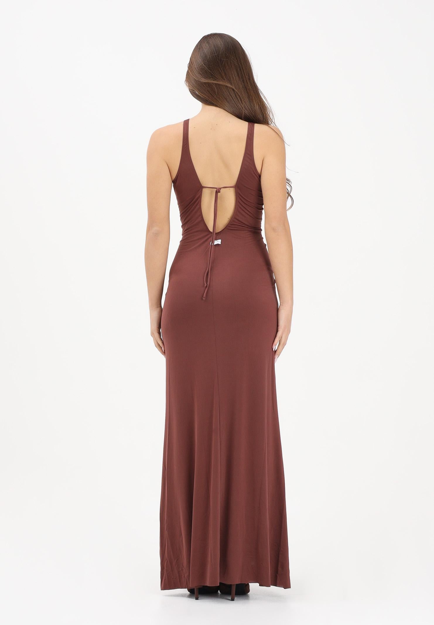 ME FUI Abito lungo marrone da donna MF26-SW0329BN . ME FUI 