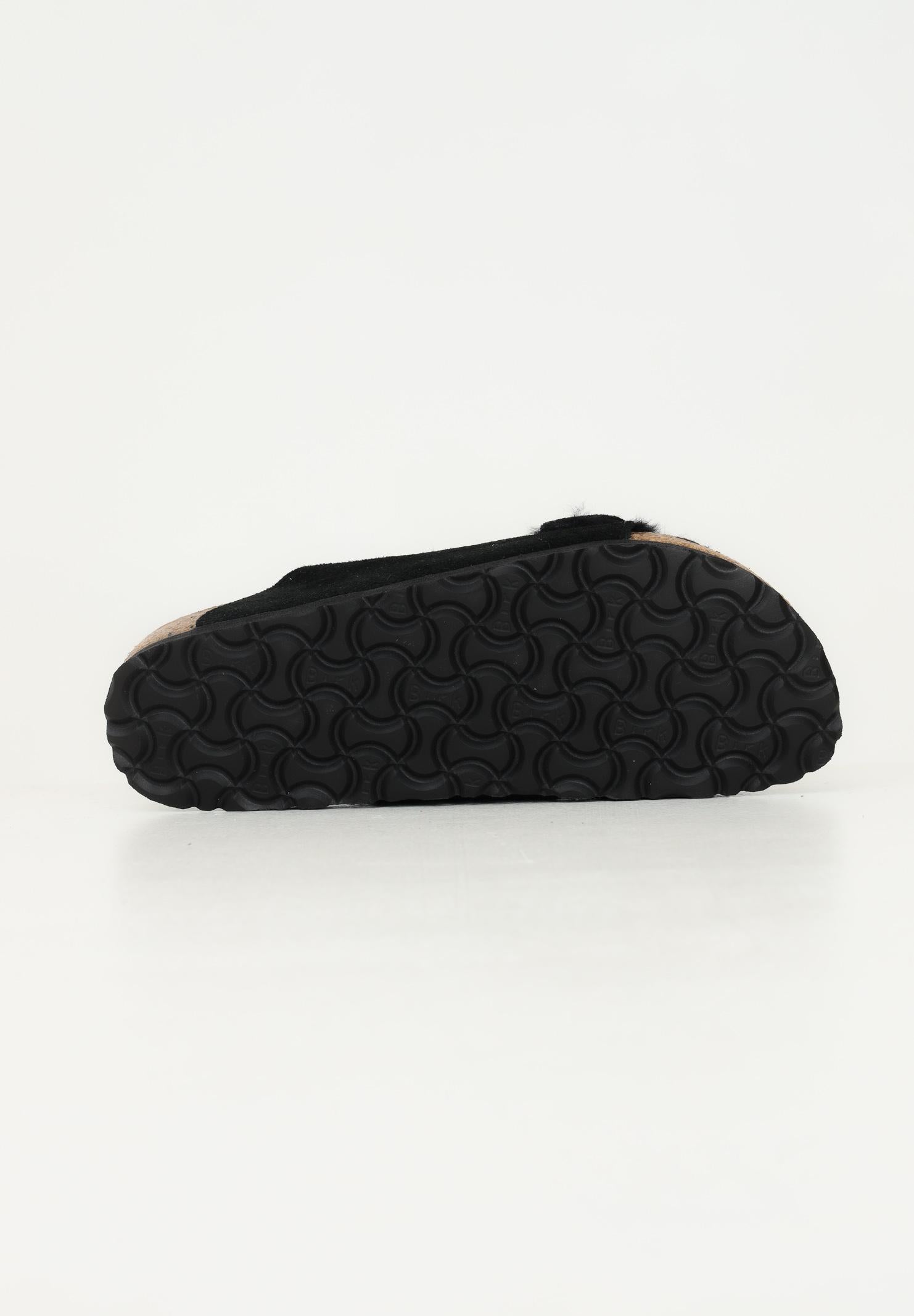 BIRKENSTOCK Ciabatte Arizona Shearling nere per uomo e donna 752663 . BIRKENSTOCK 