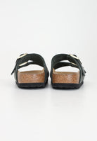 BIRKENSTOCK Ciabatte Arizona verde oliva per uomo e donna in pelle oliata 1028030 . BIRKENSTOCK 