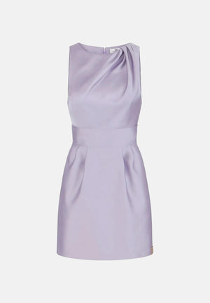 ELISABETTA FRANCHI abito corto in duchesse lilla donna. AB87561E2 EV7 ELISABETTA FRANCHI 
