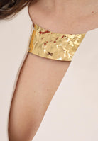 ELISABETTA FRANCHI Top elegante burro da donna con scollo gioiello TO05061E2 193 ELISABETTA FRANCHI 