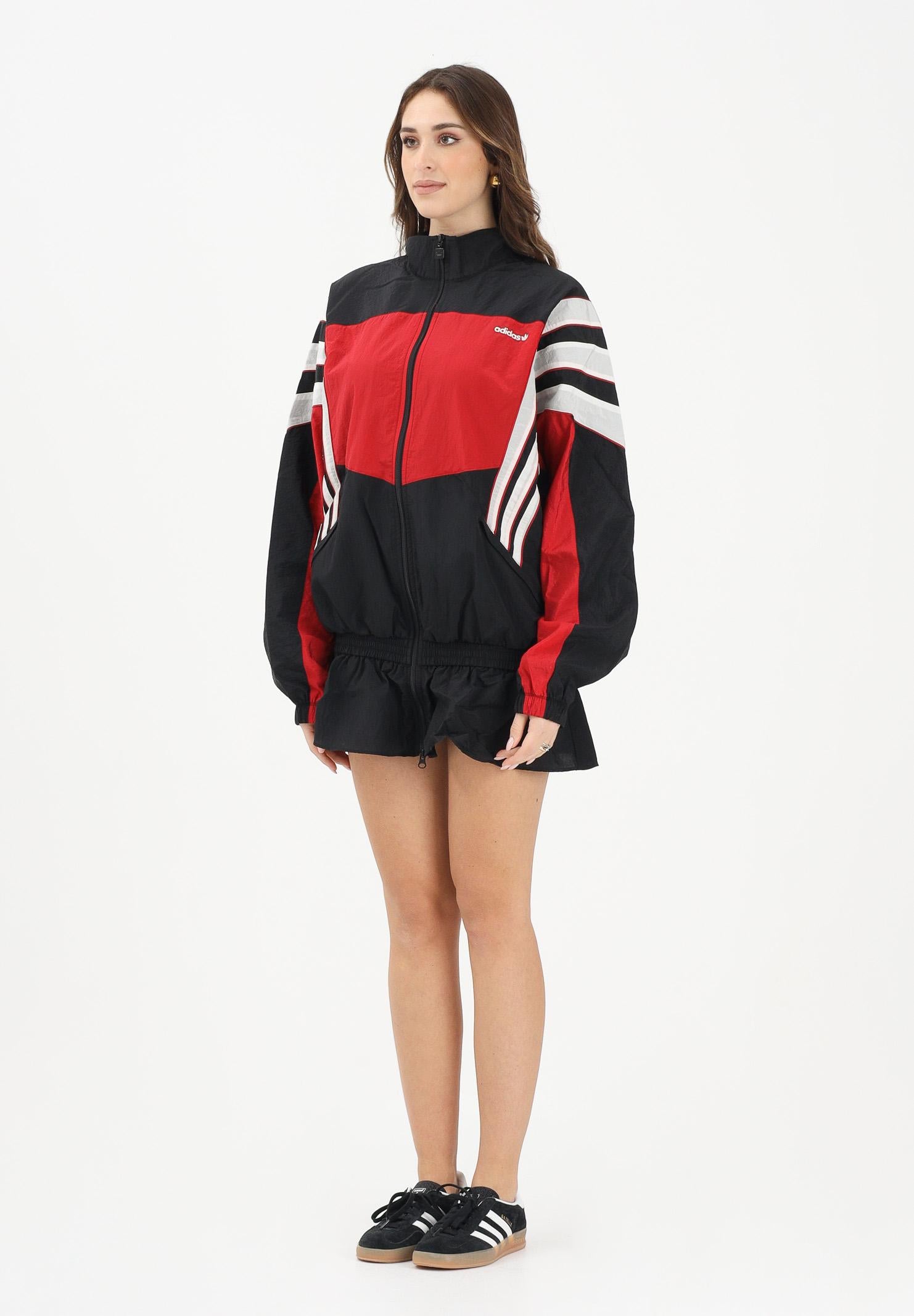 ADIDAS ORIGINALS Abito corto SANTIAGO WOVEN nero da donna KC9134 . ADIDAS ORIGINALS 
