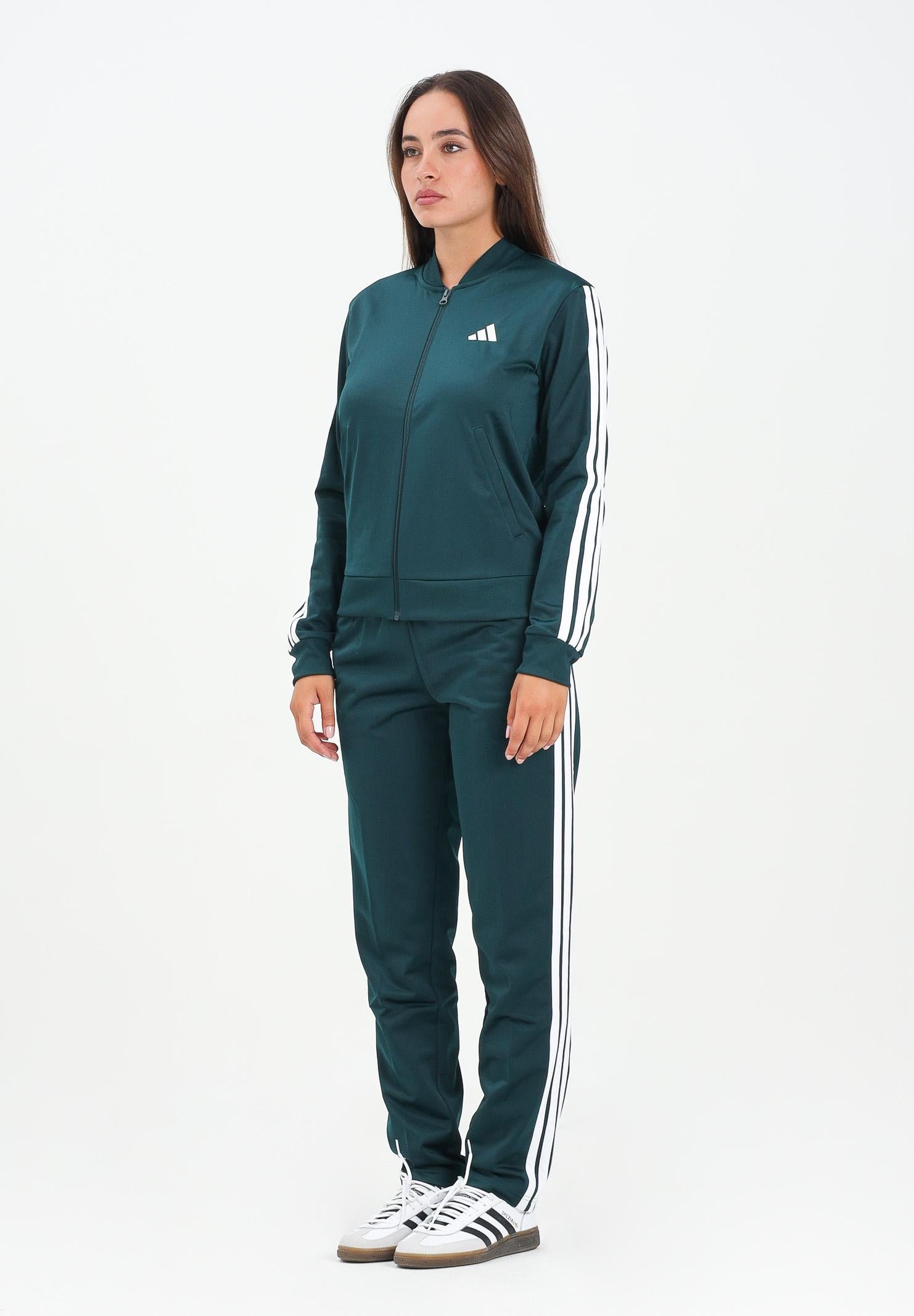 ADIDAS PERFORMANCE Tuta Essentials 3-Stripes verde da donna JX0505  ADIDAS PERFORMANCE 