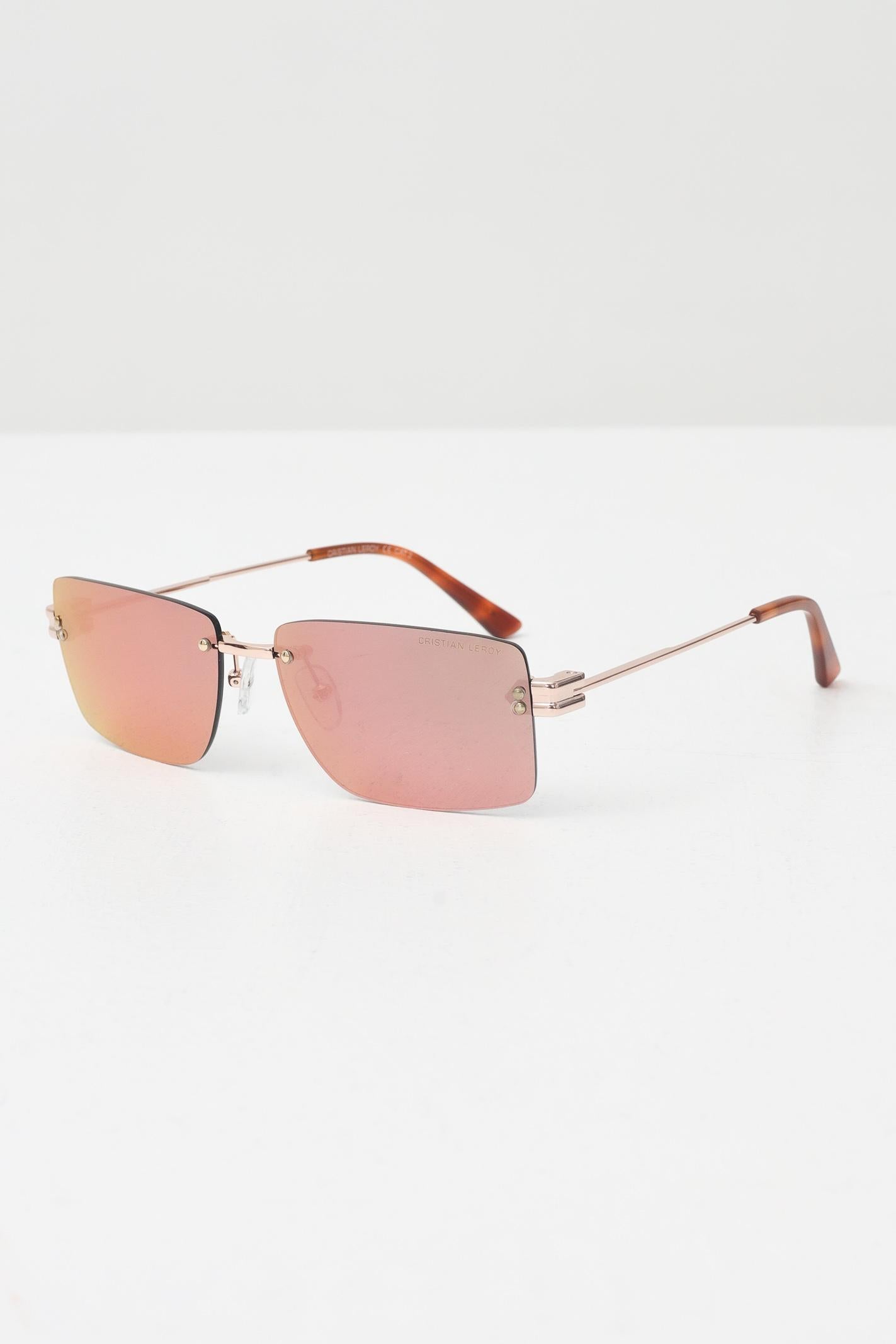 CRISTIAN LEROY Occhiali da sole per uomo e donna con lenti con riflessi iridescenti  e montatura rimless 15047 04 CRISTIAN LEROY 
