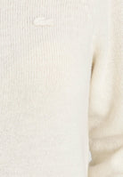 LACOSTE Maglioncino girocollo panna da donna in lana cardata 3D AF4160 XFJ LACOSTE 