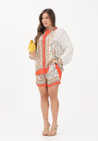 JUST CAVALLI Shorts avorio da donna con fantasia 80PAD1P8NS840 MC3 JUST CAVALLI 