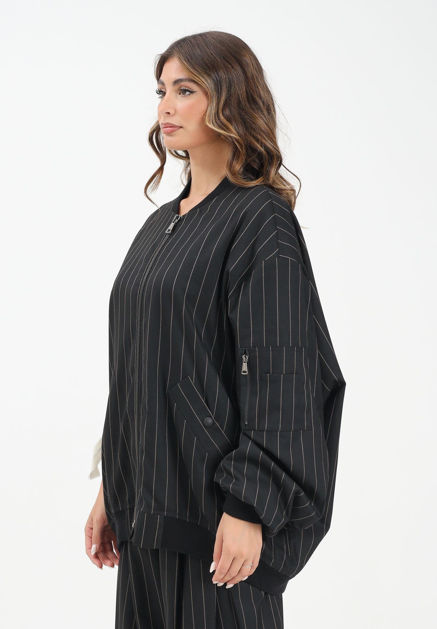 MAR DE MARGARITAS Bomber Raven nero da donna MMABW01391 NE01 Mar de margaritas 