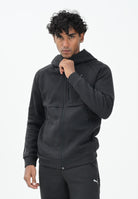 PUMA Felpa con zip PUMATECH nera da uomo 629674 01 PUMA 
