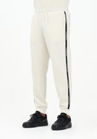 EA7 Pantalone sportivo panna da uomo con bande laterali logate 7M000974AF10377 U1105 EA7 