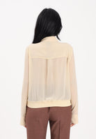PINKO Camicia a manica lunga gialla da donna con dettagli metallici 106791A3AT C19 PINKO 