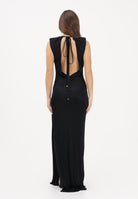 ELISABETTA FRANCHI Abito lungo nero da donna con spacco laterale ABR2461E2 110 ELISABETTA FRANCHI 