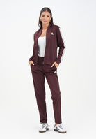 ADIDAS PERFORMANCE Tuta Essentials 3-Stripes bordeaux da donna JD2683  ADIDAS PERFORMANCE 
