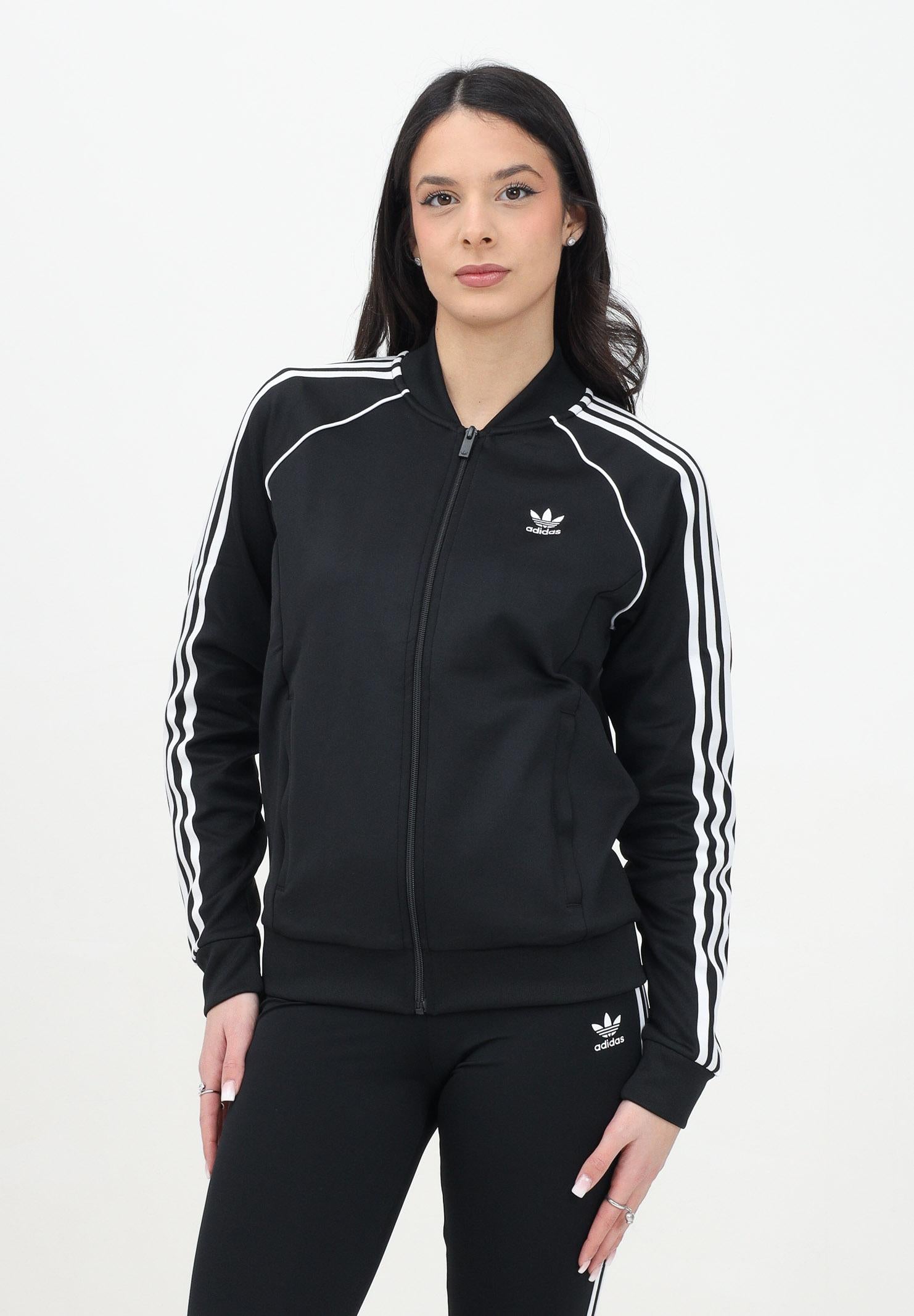 ADIDAS ORIGINALS Felpa con zip Adicolor Classics SST nera da donna IK4034  ADIDAS ORIGINALS 