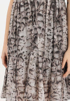 PINKO Abito corto beige da donna con stampa snake 106917A3AP CZ9 PINKO 