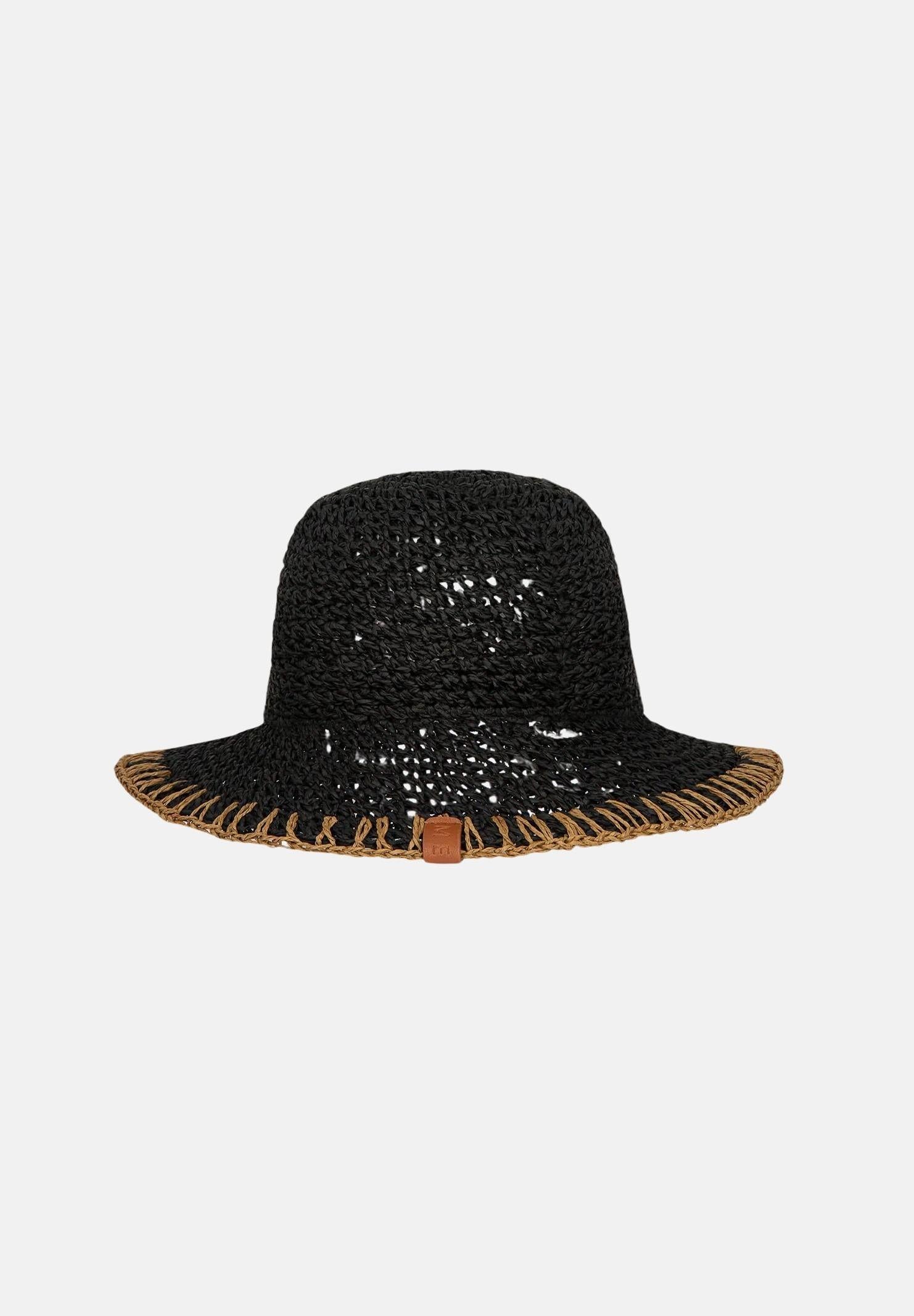 ME FUI Cappello di paglia nero da donna MA26-SW0200BK . ME FUI 