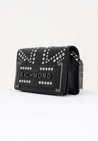 RICHMOND Borsa a tracolla nera da donna con borchie e logo RWA25235BO BL RICHMOND 
