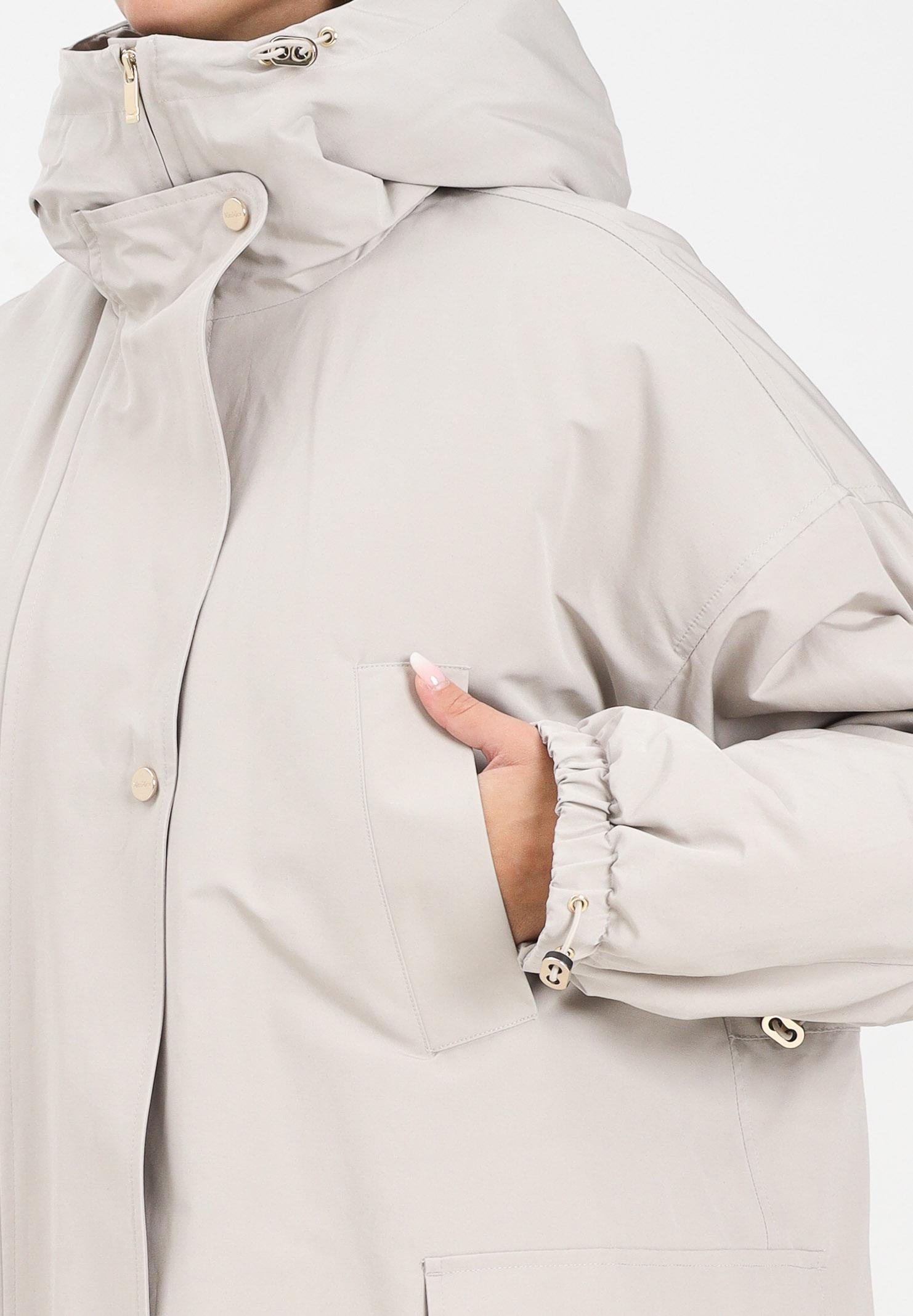 MAX MARA Parka beige da donna con eco pelliccia interna 2526026012600 001 MAX MARA 