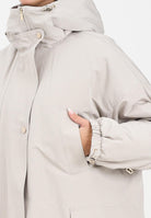 MAX MARA Parka beige da donna con eco pelliccia interna 2526026012600 001 MAX MARA 