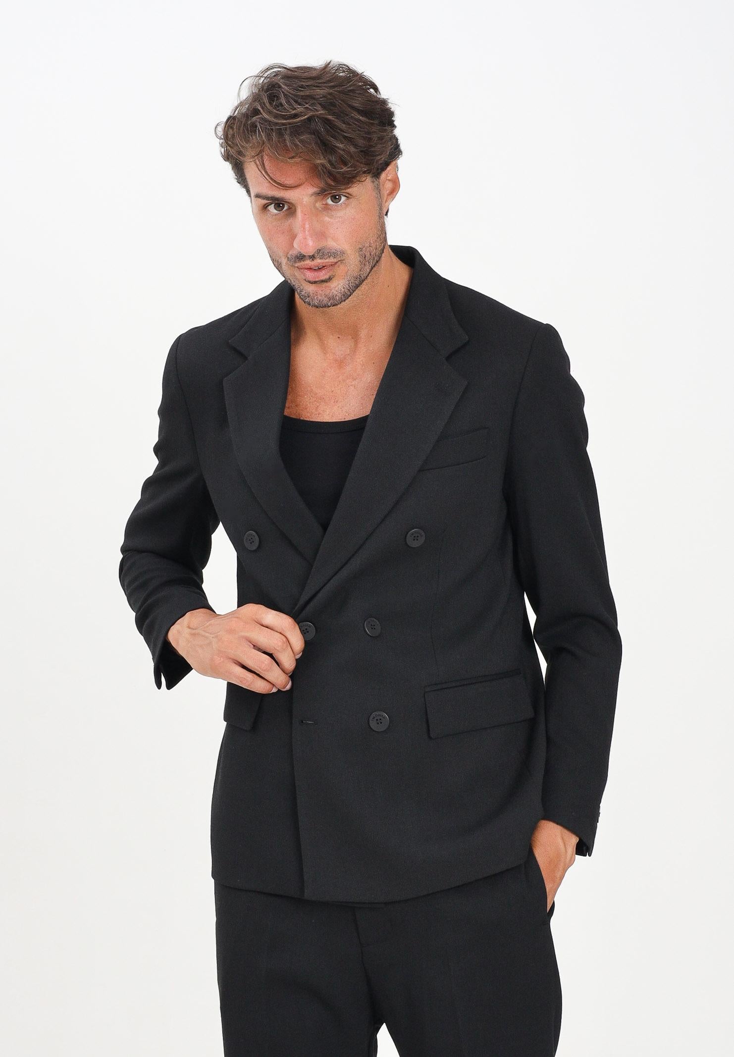 I'M BRIAN Giacca doppiopetto nera da uomo GIA3461 009 I'M BRIAN 