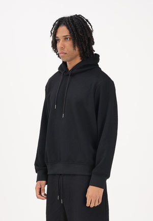 ARMANI EXCHANGE Felpa con cappuccio nera da uomo con texture jacquard XM002344AF21862 UC001 ARMANI EXCHANGE 