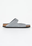 BIRKENSTOCK Ciabatte Arizona Suede grigio ardesia da uomo 1030912 . BIRKENSTOCK 