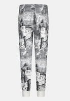 Pantalone sportivo MJ Brooklyn bianco e grigio da bambino 95D290 023 JORDAN 