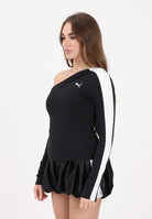 PUMA Top asimmetrico T7 nero da donna 634623 01 PUMA 