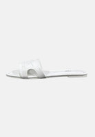 MARC ELLIS Ciabatte flat bianche da donna con logo ME261C150 WXX MARC ELLIS 