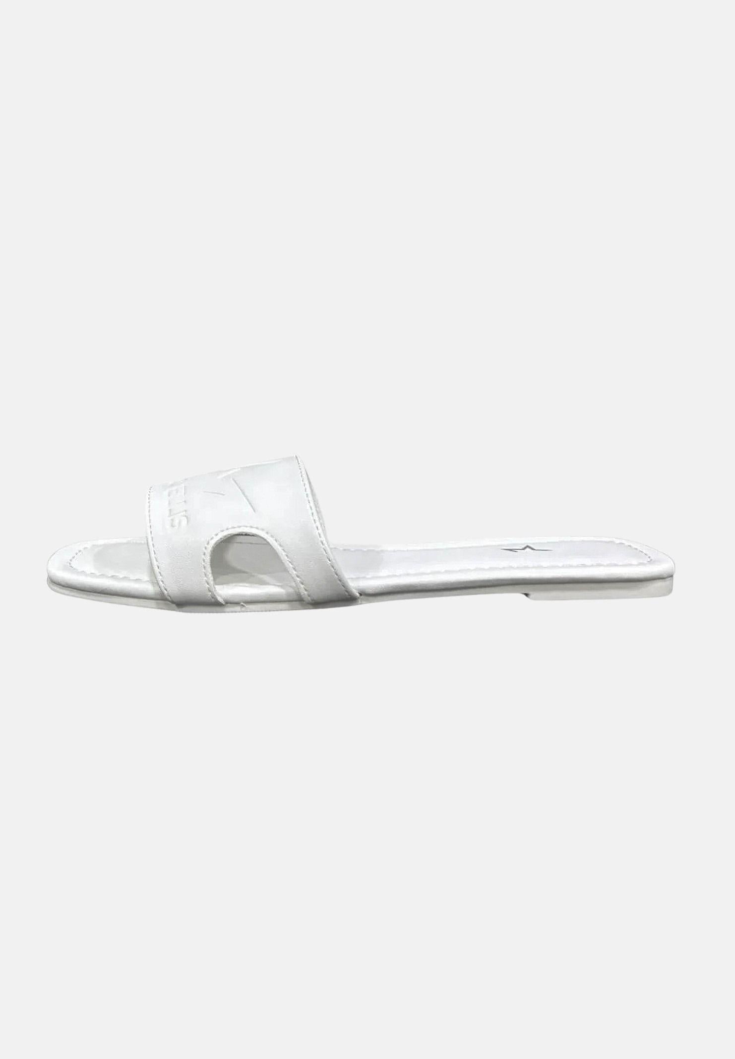 MARC ELLIS Ciabatte flat bianche da donna con logo ME261C150 WXX MARC ELLIS 