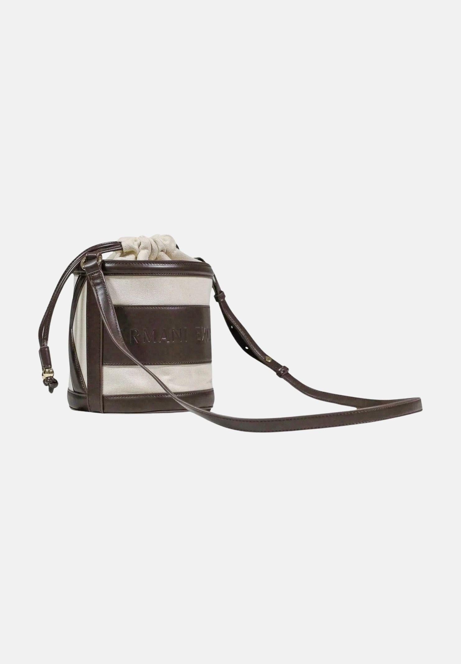 ARMANI EXCHANGE Borsa a tracolla beige e marrone da donna con logo XW002183AF22635 M6262 ARMANI EXCHANGE 