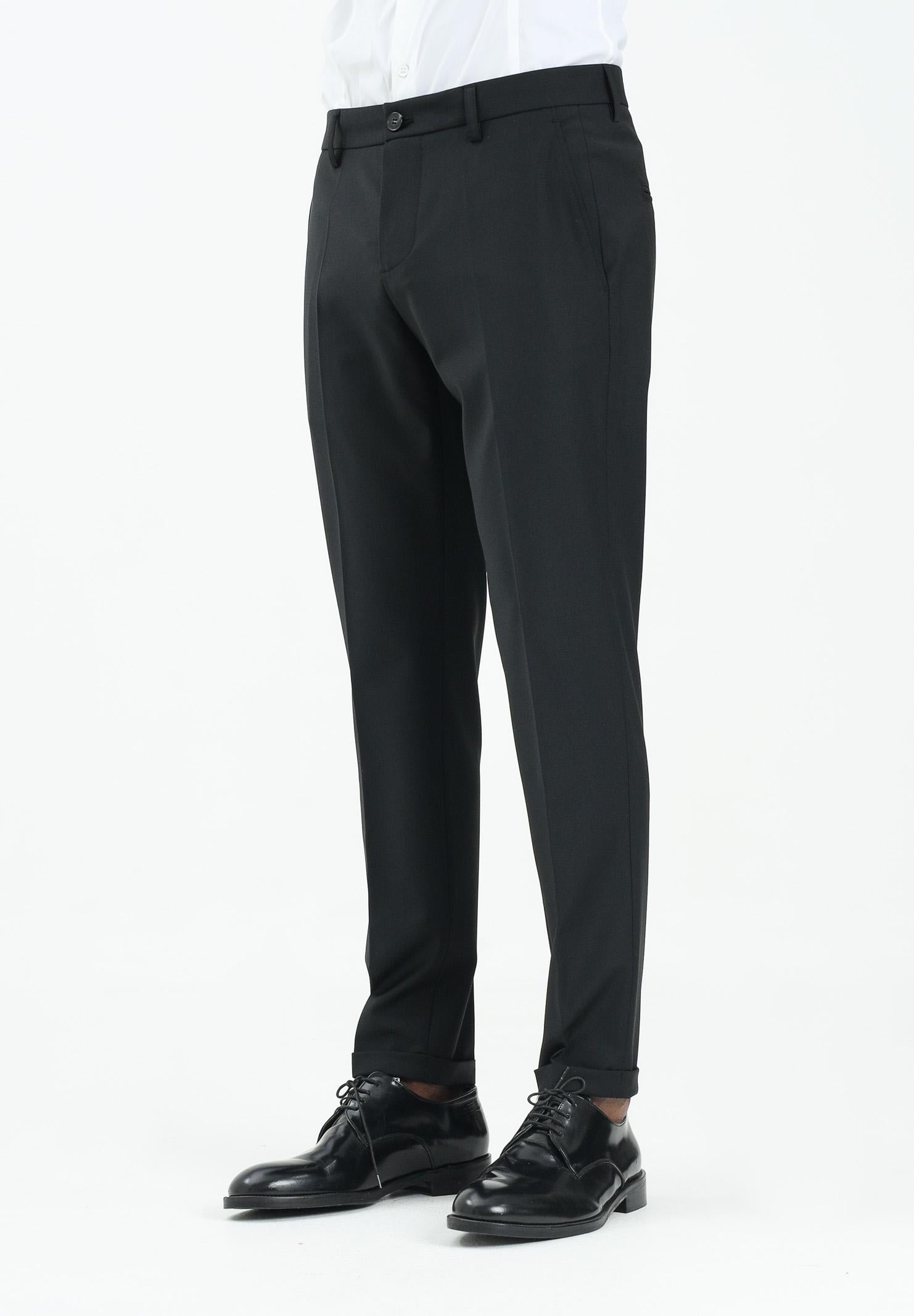 PATRIZIA PEPE Pantalone elegante nero da uomo 5PA429A1WK K102 PATRIZIA PEPE 