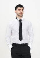 I'M BRIAN Camicia manica lunga bianca da uomo adatta per gemelli CA2939 BIANCO I'M BRIAN 