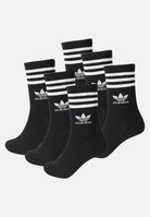 Set da 6 paia di calzini 3-STRIPES CREW neri per uomo e donna JE1829  ADIDAS ORIGINALS 