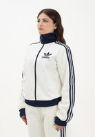 ADIDAS ORIGINALS Felpa con zip Knit Classic panna da donna KS7800 . ADIDAS ORIGINALS 