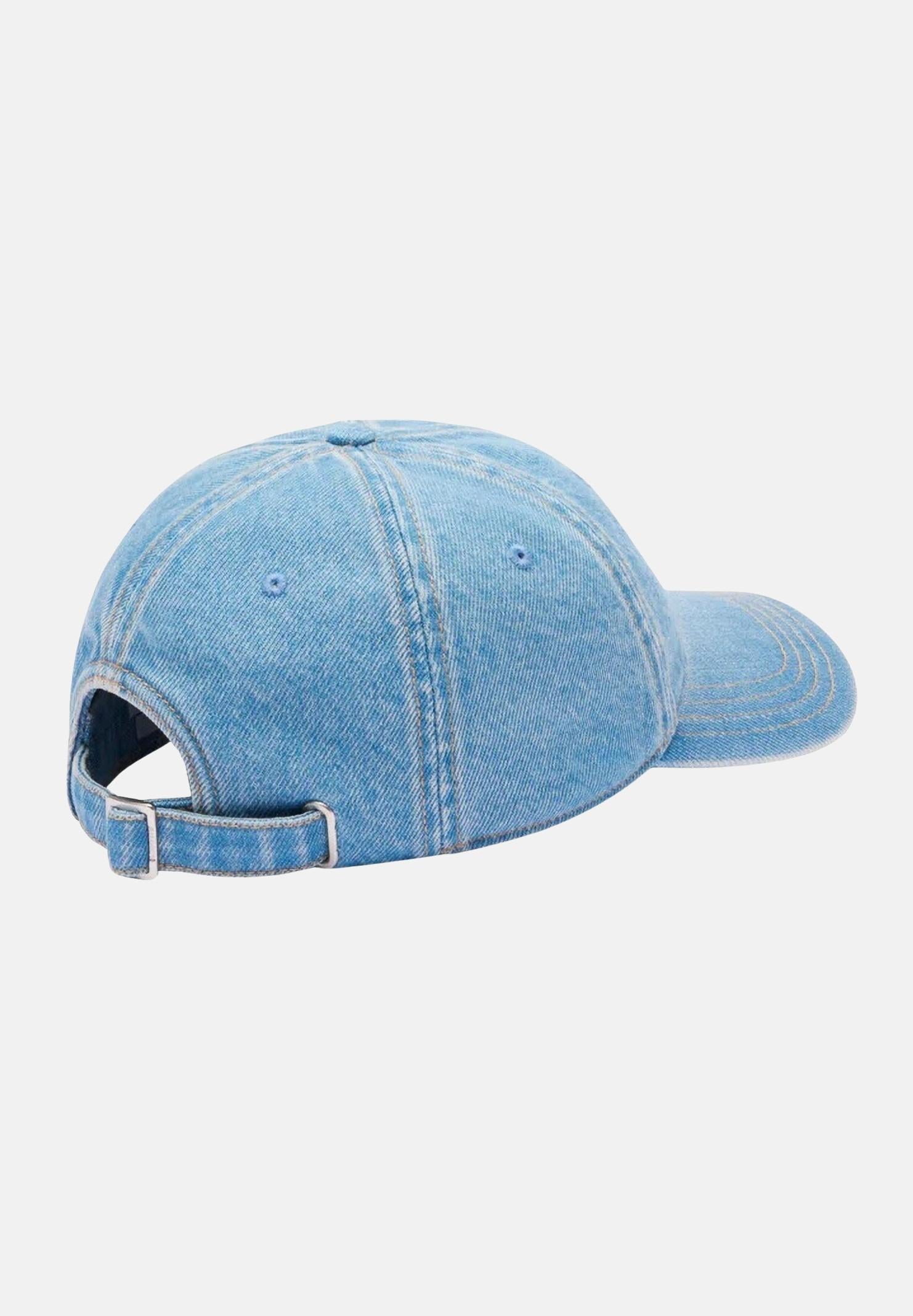 LACOSTE Cappello con visiera in denim chiaro per uomo e donna RK6362 MKU LACOSTE 