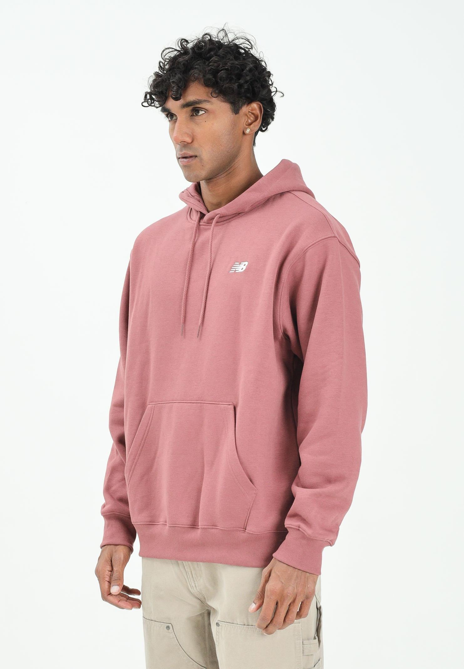 NEW BALANCE Felpa con cappuccio Essentials borgogna da uomo MT41511WAD  NEW BALANCE 