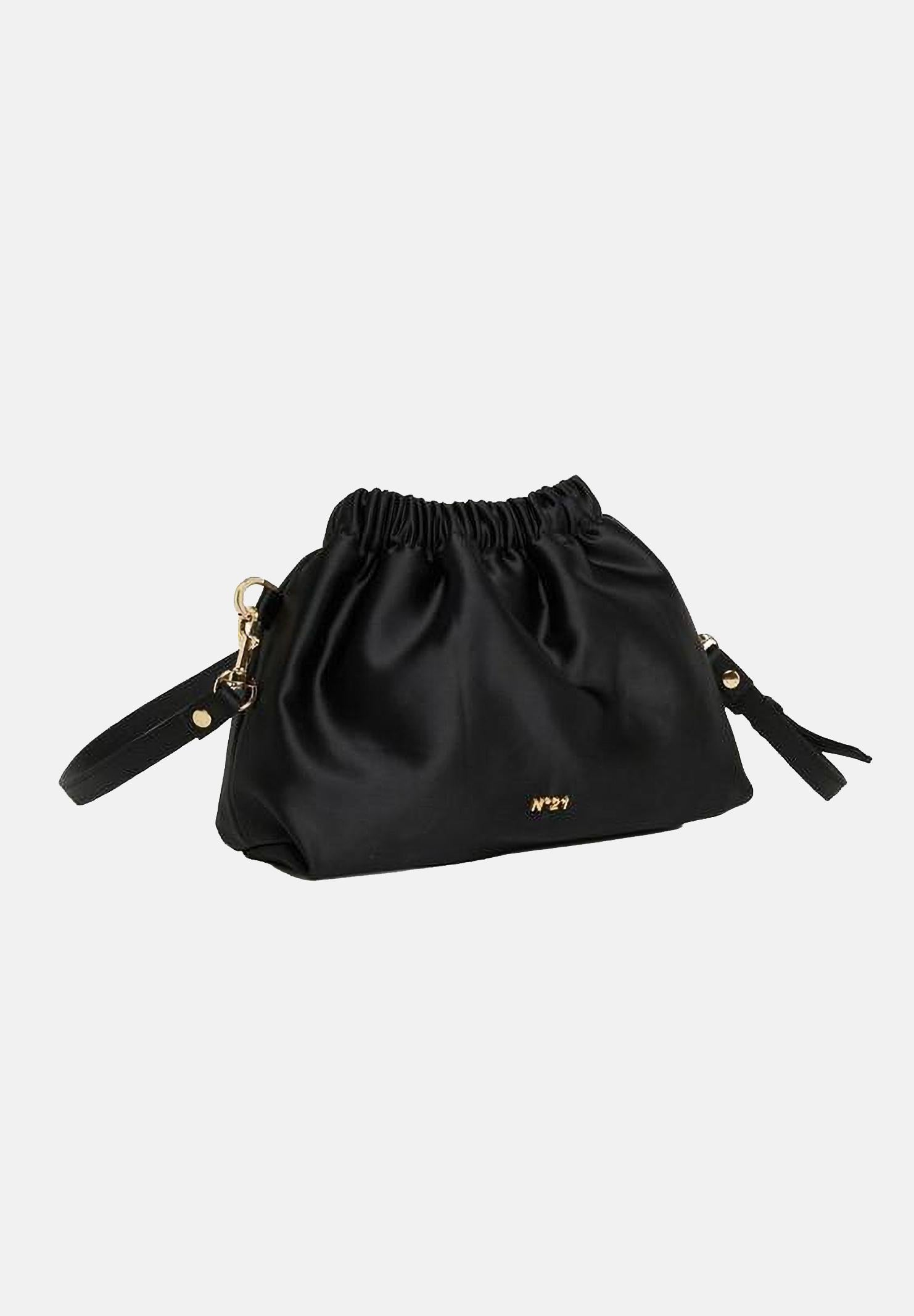 N21 Borsa a tracolla nera da donna con logo N2108YN0506 0N900 N21 