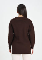 ELISABETTA FRANCHI Maglioncino color caffè da donna con cinturino gioiello MK06S56E2 EA3 ELISABETTA FRANCHI 