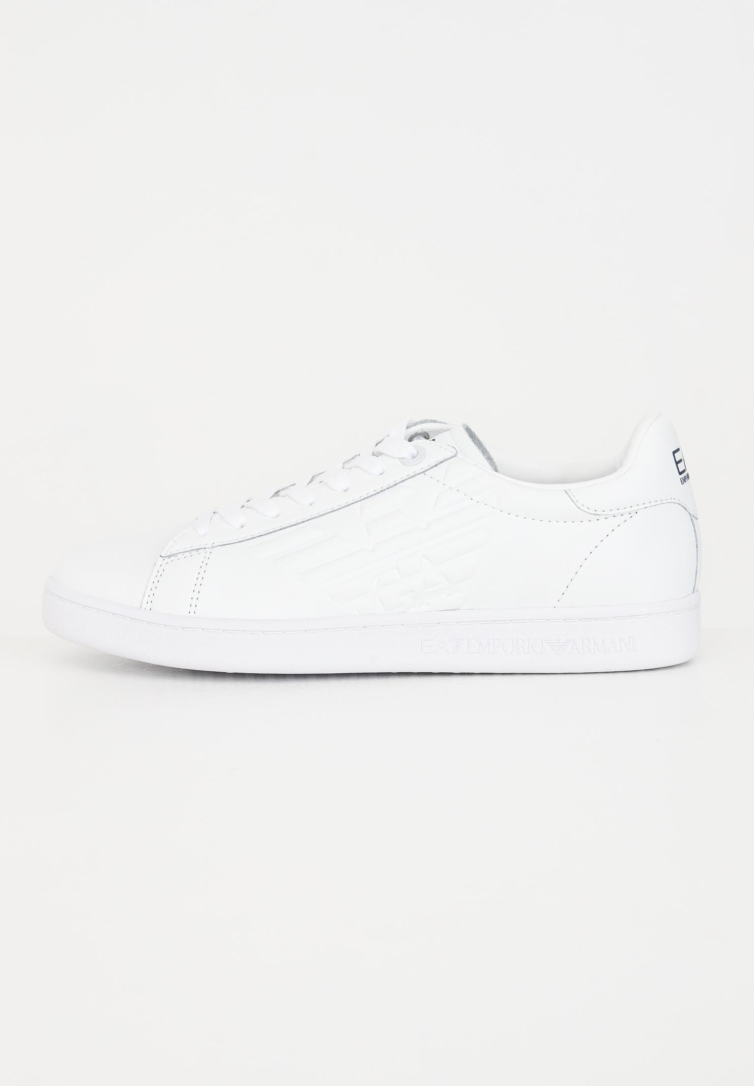 Sneakers bianche da uomo con logo impresso X8X001XCC51 00001 EA7 