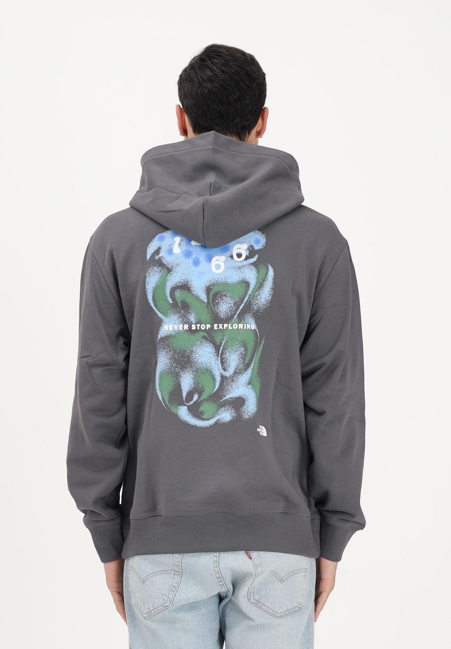 THE NORTH FACE Felpa con cappuccio 1966 Motion Relaxed grigia per uomo e donna NF0A8GAJRHI1 . THE NORTH FACE 